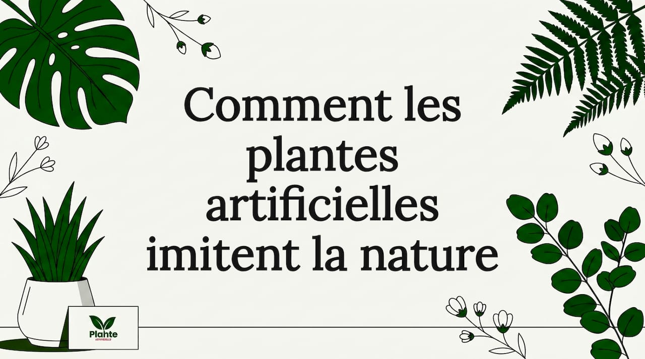 Visuel d’en-tête plantes artificielles, ambiance éditoriale