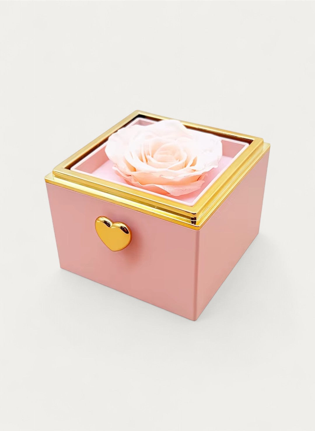 Coffret Rose Éternelle avec Collier Gravé