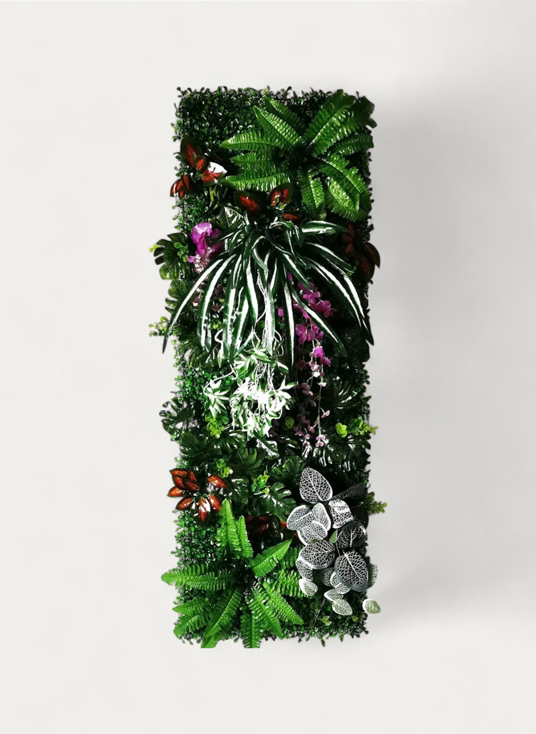 Faux Mur Végétal Artificiel avec Fleurs