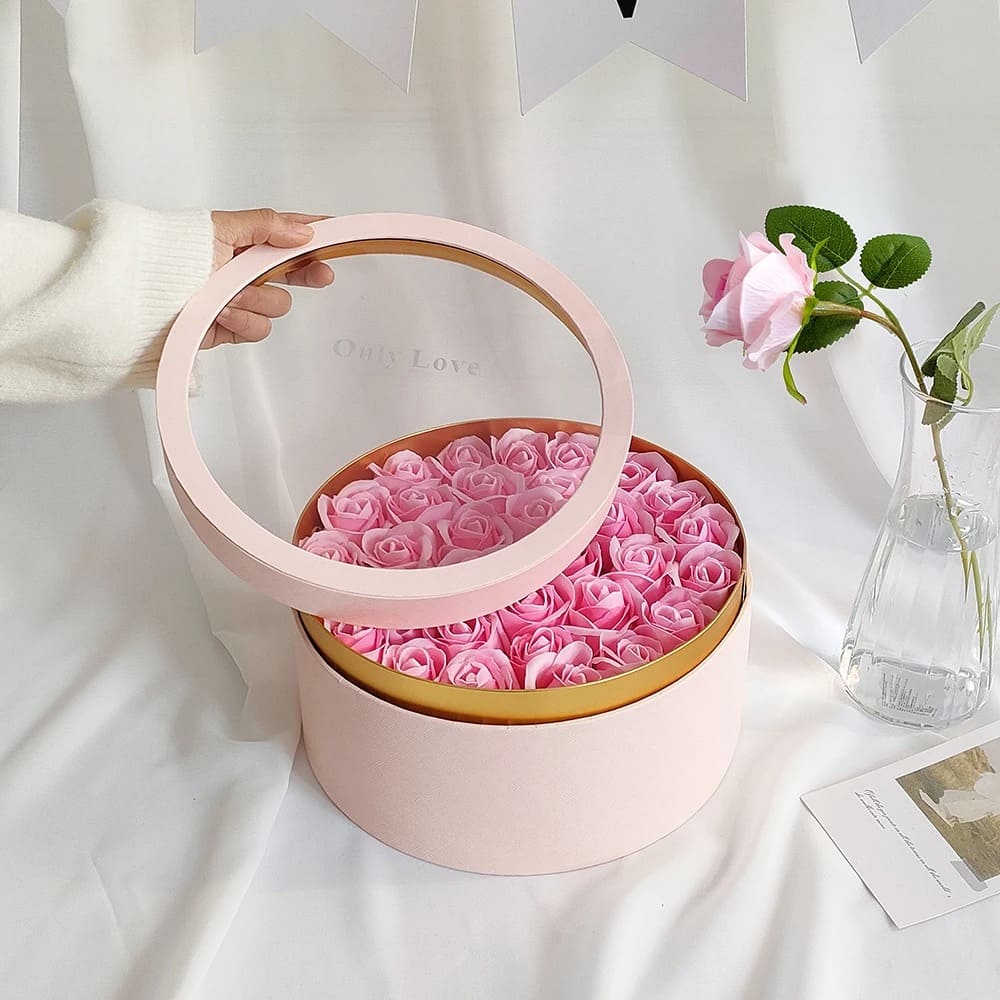 Boîte de Roses Éternelles en Éternium