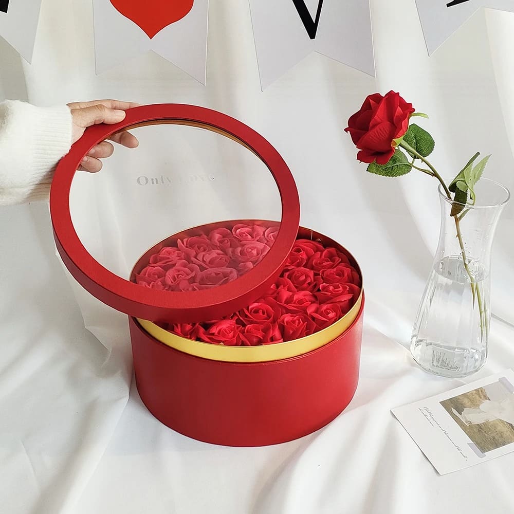 Boîte de Roses Éternelles en Éternium