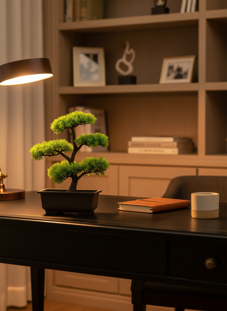 Bonsaï Artificiel Réaliste Pin 33cm