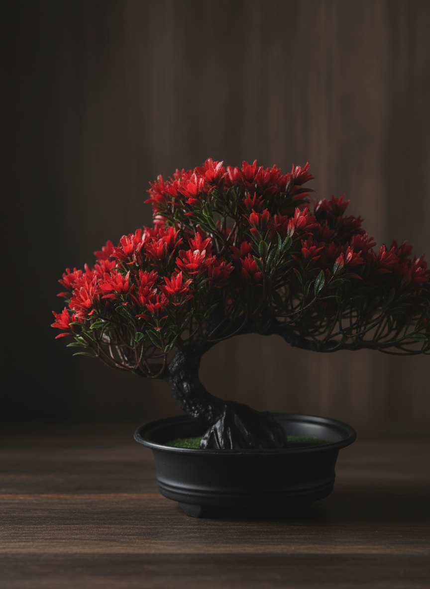 Bonsaï Artificiel Rouge 24cm