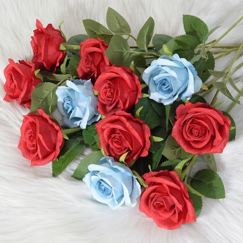 Roses Bleues Artificielles