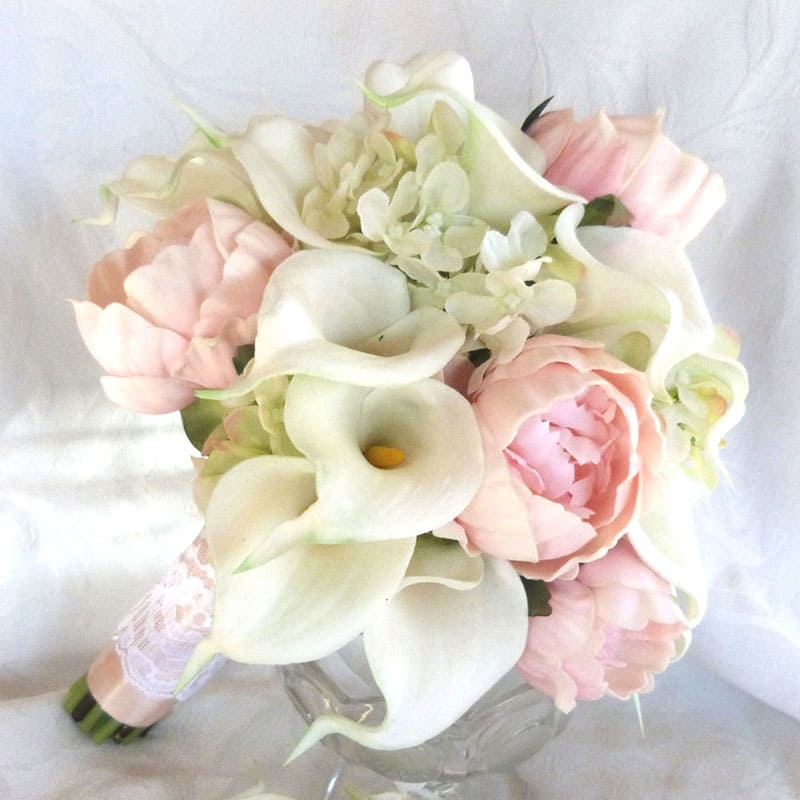 Bouquet d'Arum Blanc Naturel