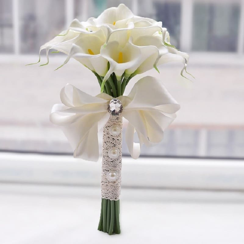 Bouquet d'Arum Blanc Naturel