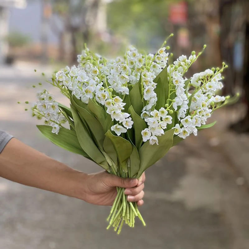 Bouquet de Muguet en Tissu