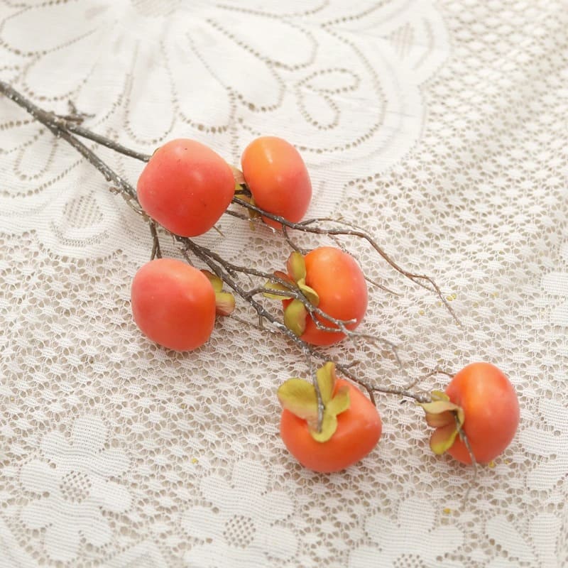 Branche de Fruit Kaki Frais