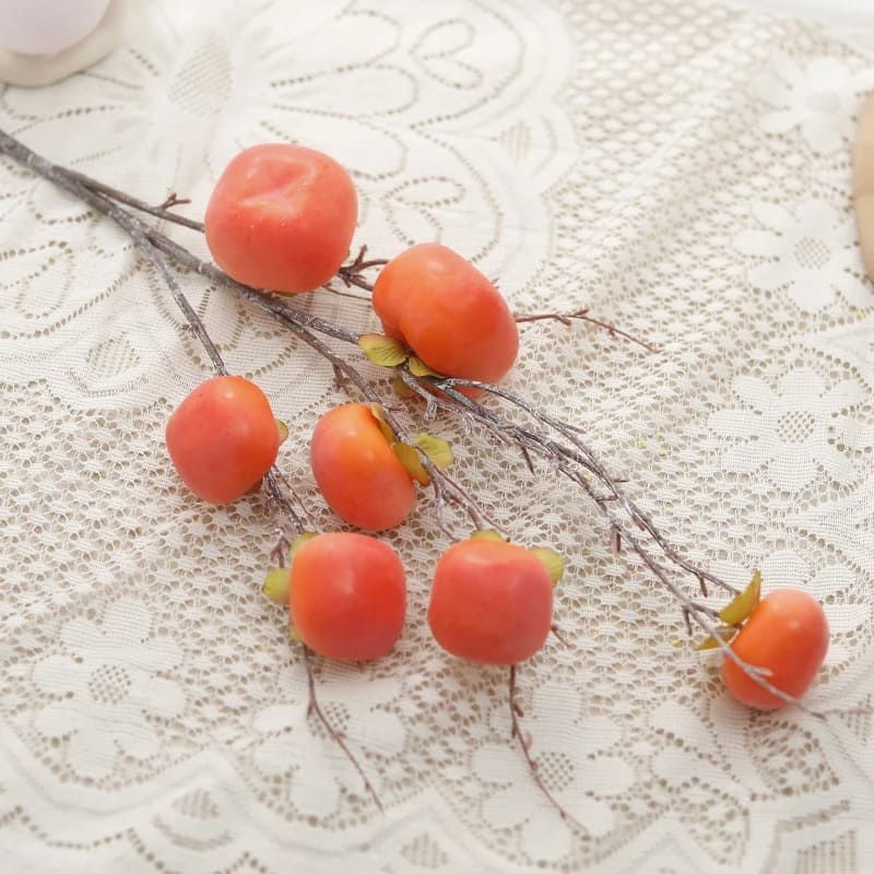 Branche de Fruit Kaki Frais