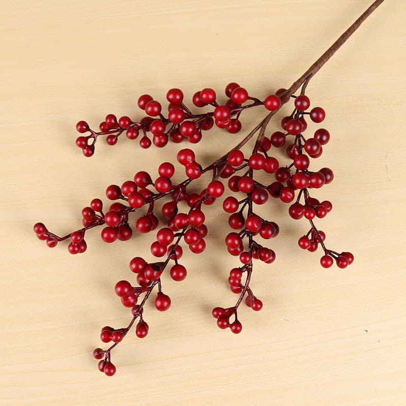 Branches Artificielles de Baies Rouges
