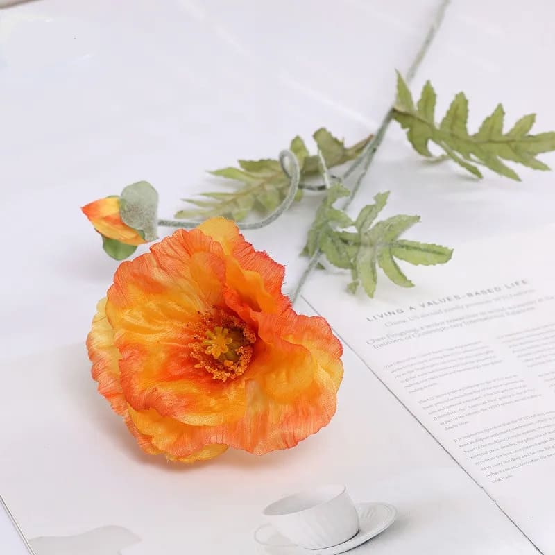 Coquelicot Artificiel en Soie
