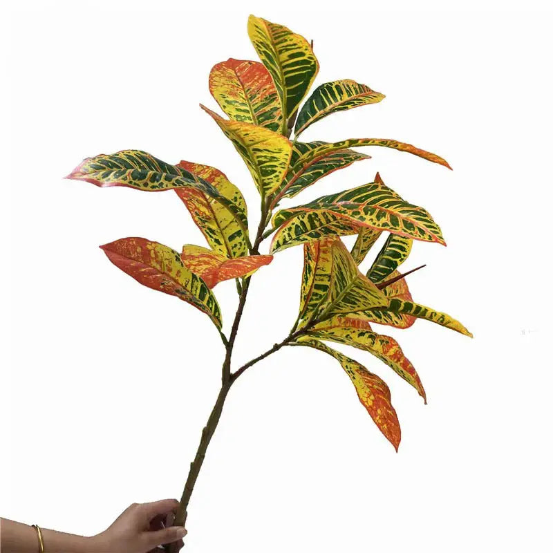 Croton Artificiel - Décoration Intérieure aux Couleurs Vives