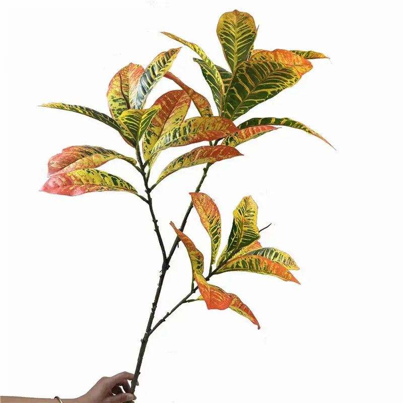 Croton Artificiel - Décoration Intérieure aux Couleurs Vives