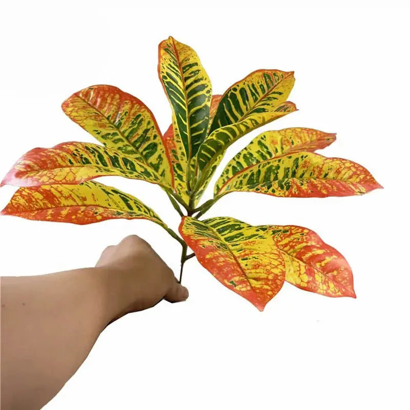 Croton Artificiel - Décoration Intérieure aux Couleurs Vives