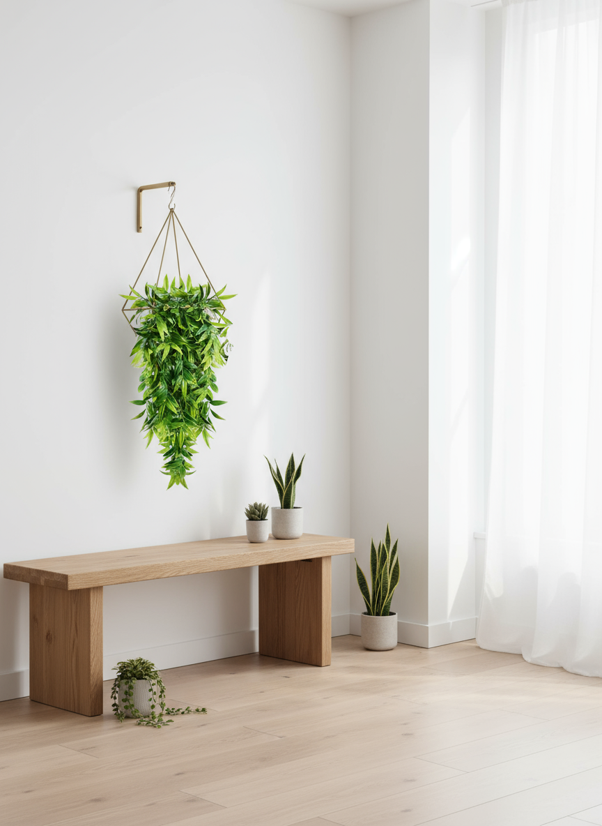 Feuilles de Bambou Artificielles Tombantes 80cm