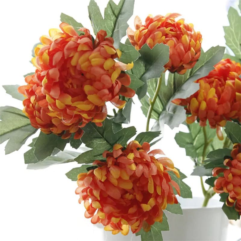 Chrysanthème Rose, Fleur Artificielle en Soie