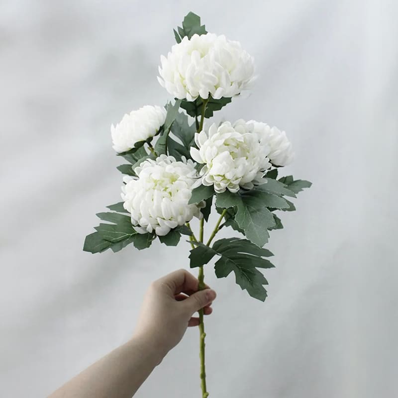 Chrysanthème Rose, Fleur Artificielle en Soie