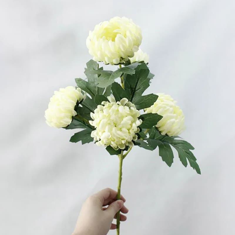 Chrysanthème Rose, Fleur Artificielle en Soie