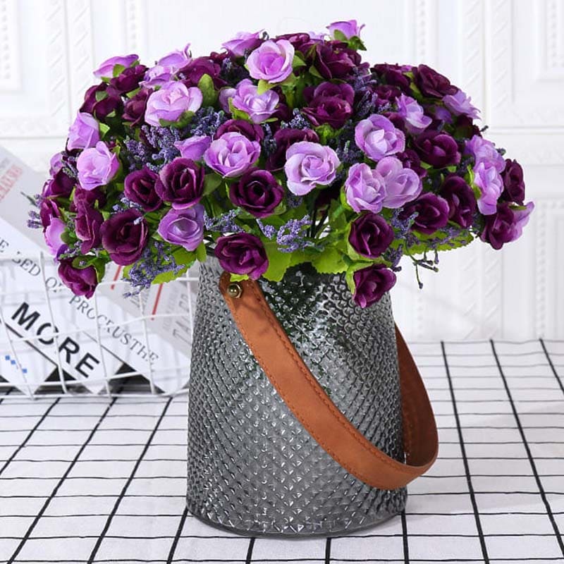 Fleurs Artificielles colorées pour Cimetière