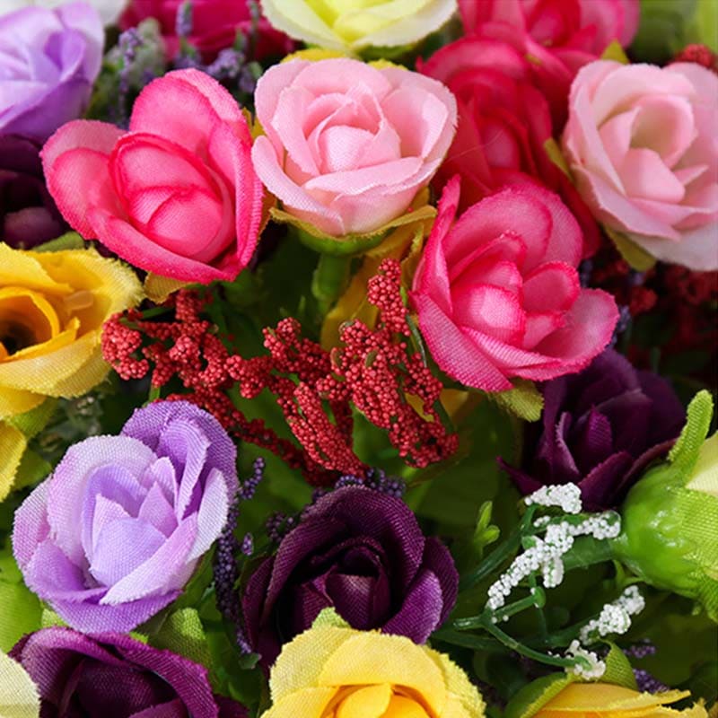 Fleurs Artificielles colorées pour Cimetière