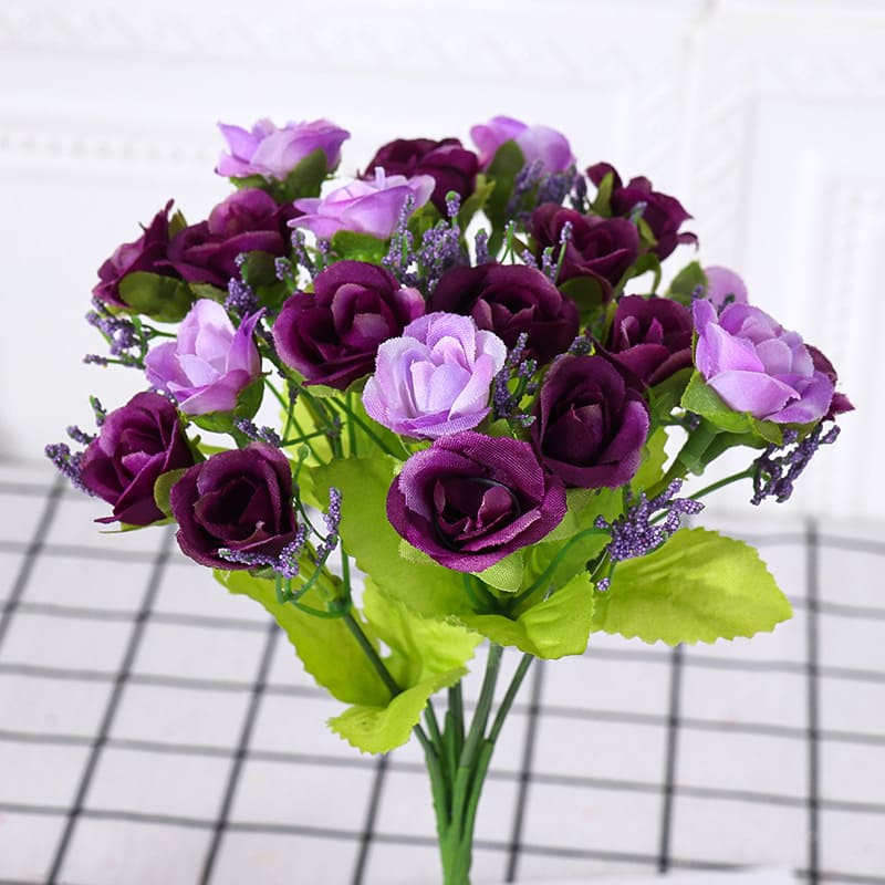 Fleurs Artificielles colorées pour Cimetière