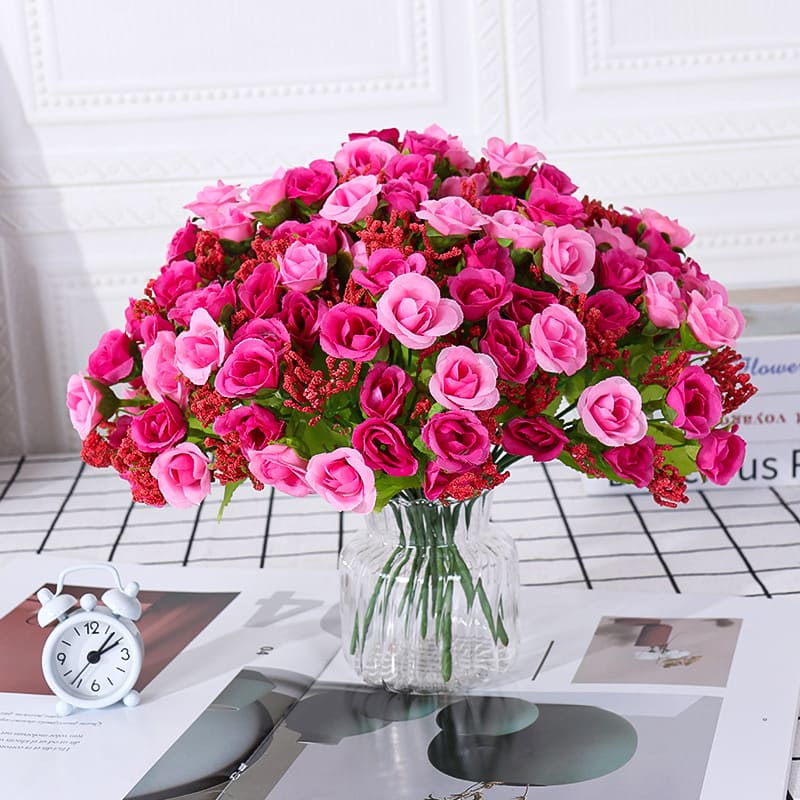Fleurs Artificielles colorées pour Cimetière