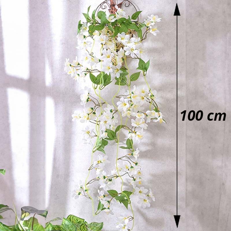 Fleurs de jasmin artificielles suspendues