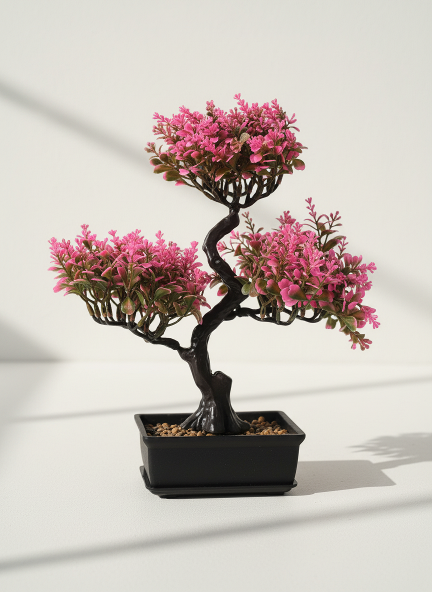 Grand Bonsaï Artificiel Fleuri 33cm