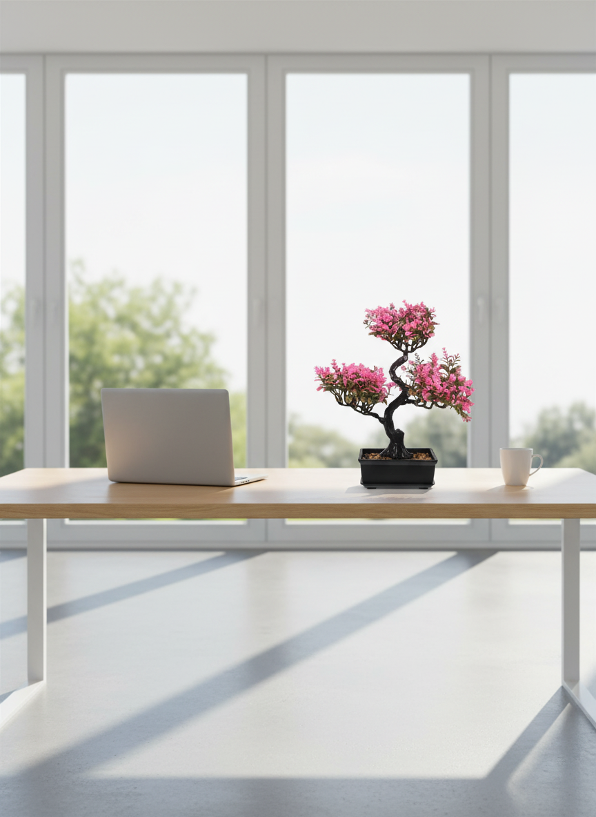 Grand Bonsaï Artificiel Fleuri 33cm