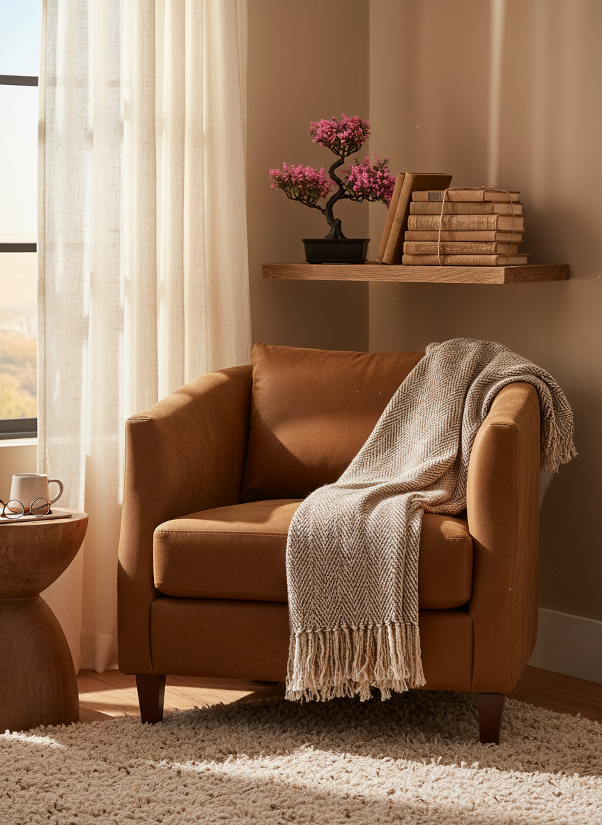 Grand Bonsaï Artificiel Fleuri 33cm