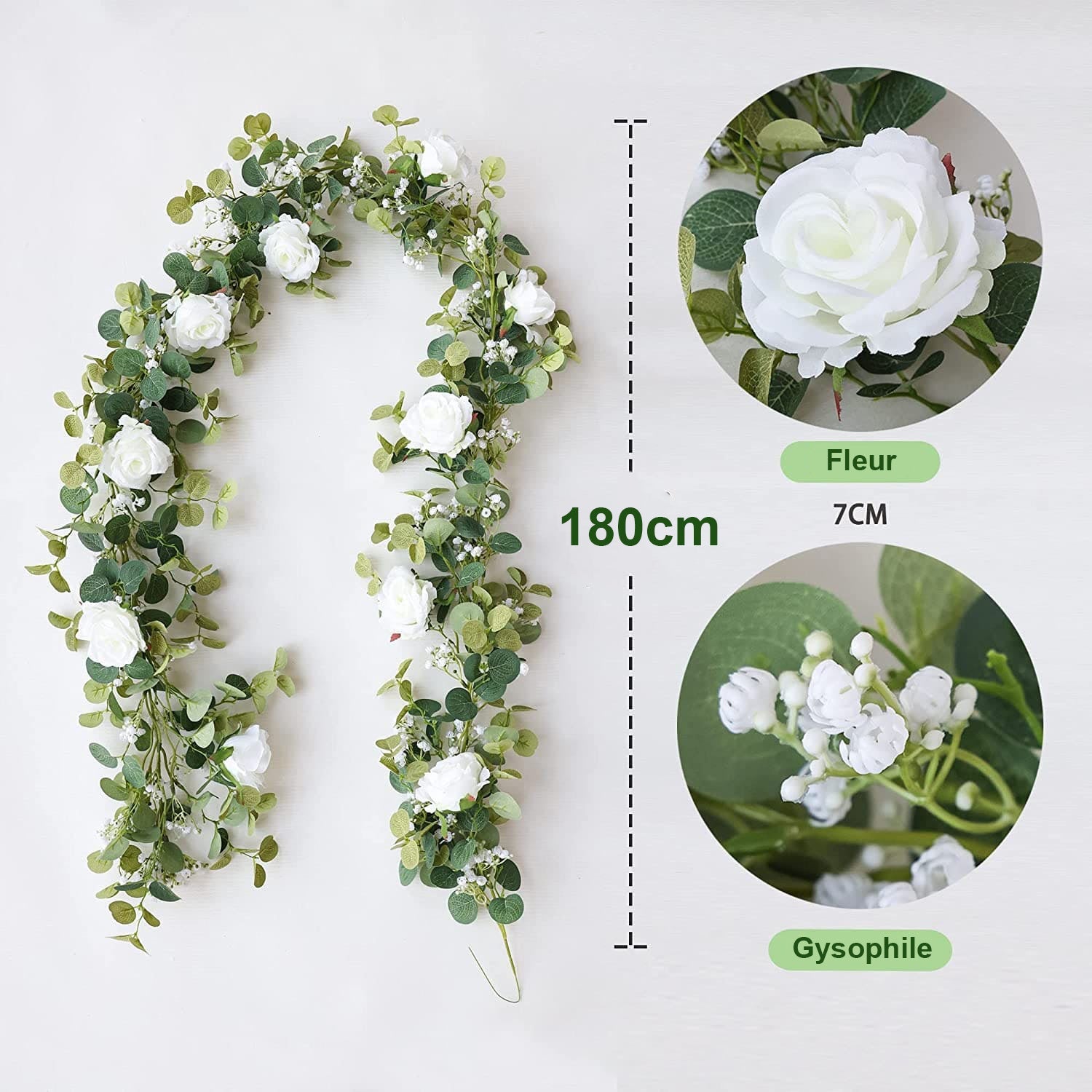 Guirlande Fleurs Blanches