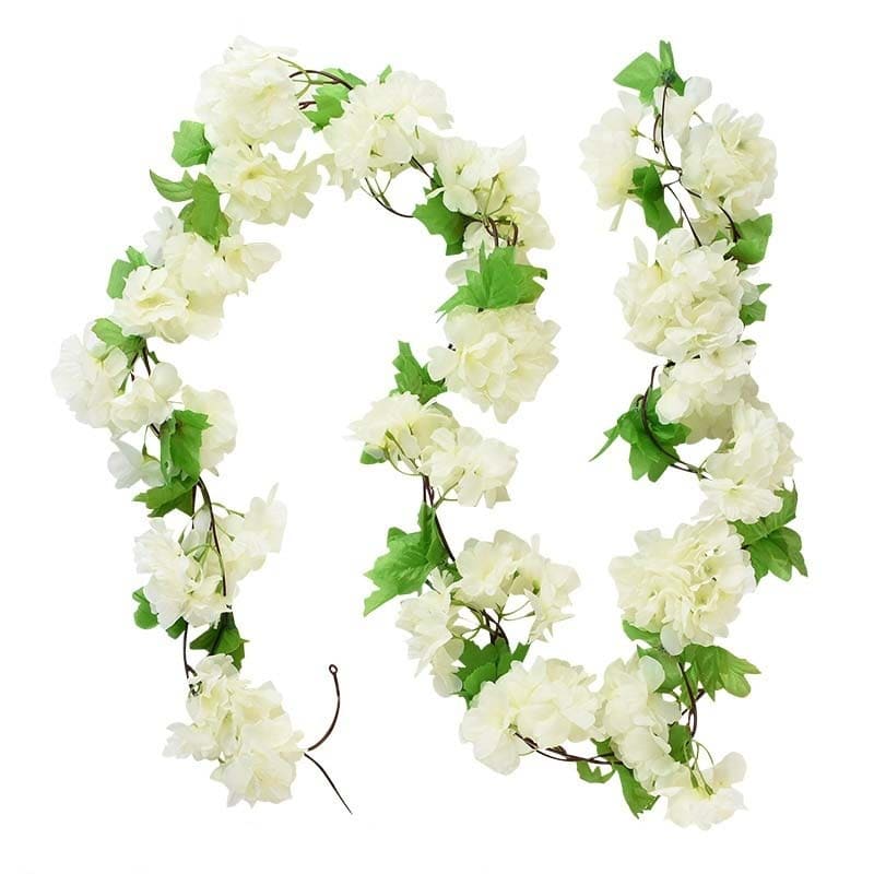 Guirlande de Fausses Fleurs Décoratives en 50cm - Idéal pour les Fêtes