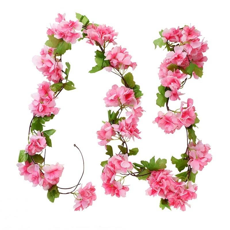 Guirlande de Fausses Fleurs Décoratives en 50cm - Idéal pour les Fêtes
