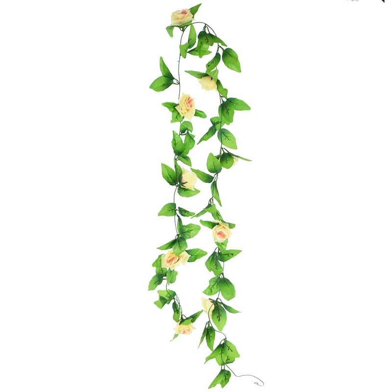 Guirlande de Fleurs en Soie - Décoration Florale Murale