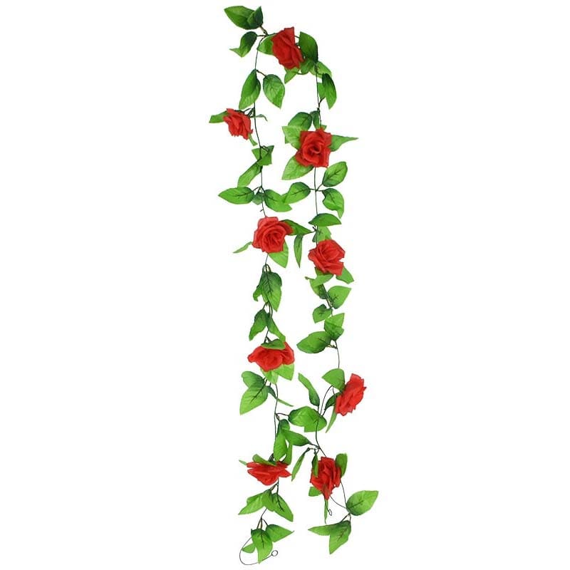 Guirlande de Fleurs en Soie - Décoration Florale Murale