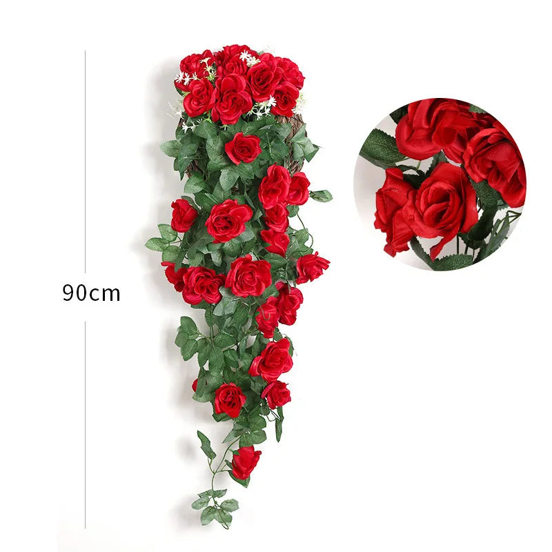 Fleurs Artificielles Tombantes Murales 90cm