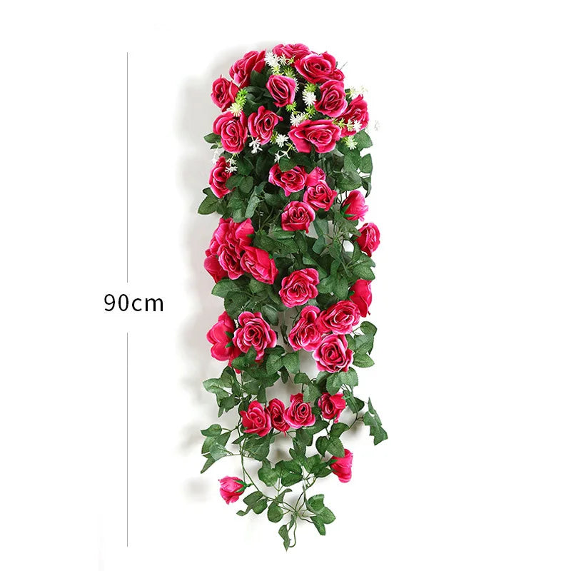 Fleurs Artificielles Tombantes Murales 90cm