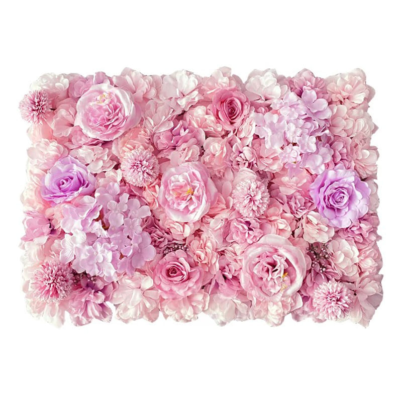 Mur de Fleurs Rose Pâle