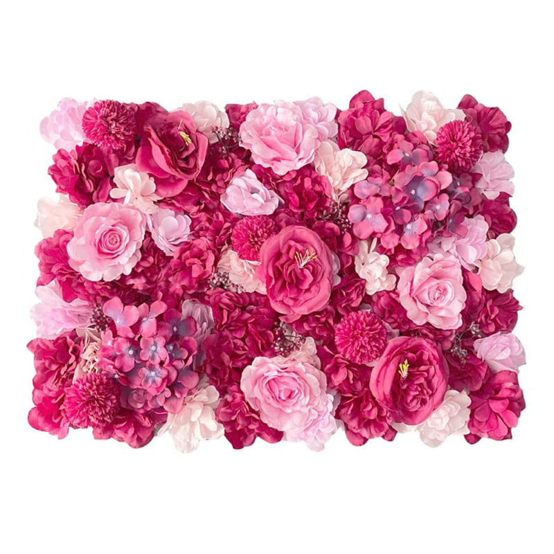 Mur de Fleurs Rose Pâle