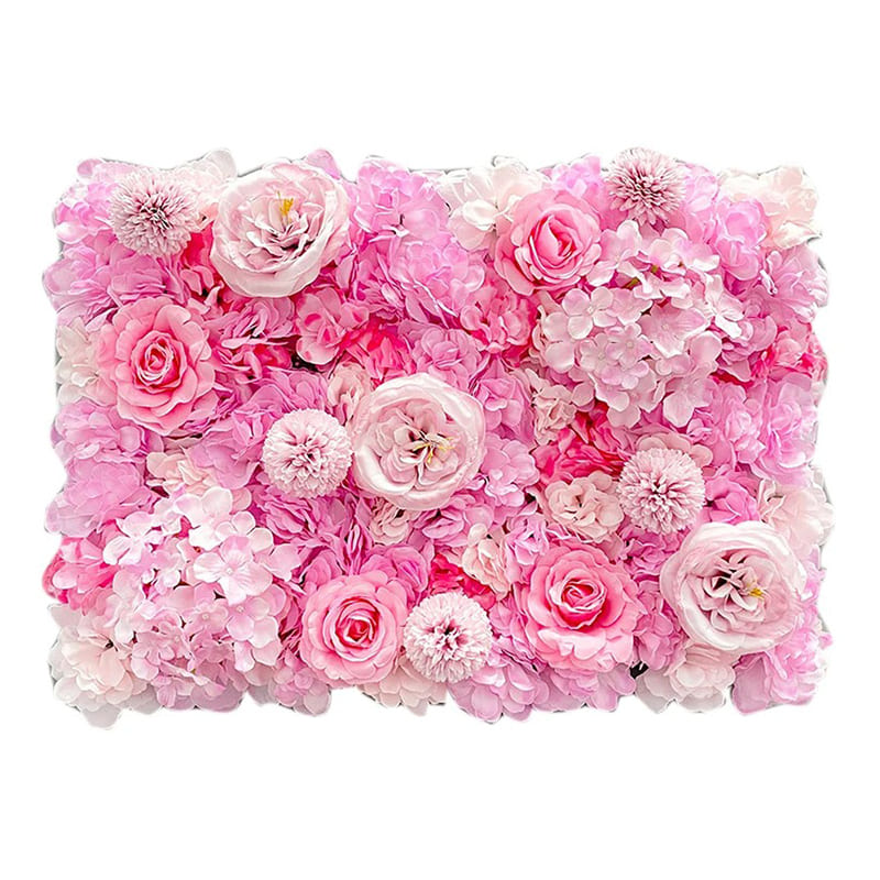Mur de Fleurs Rose Pâle