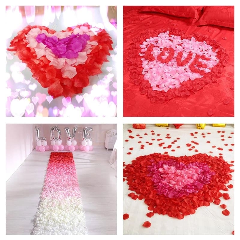 300 Pétales de Roses pour Décoration & Bastille