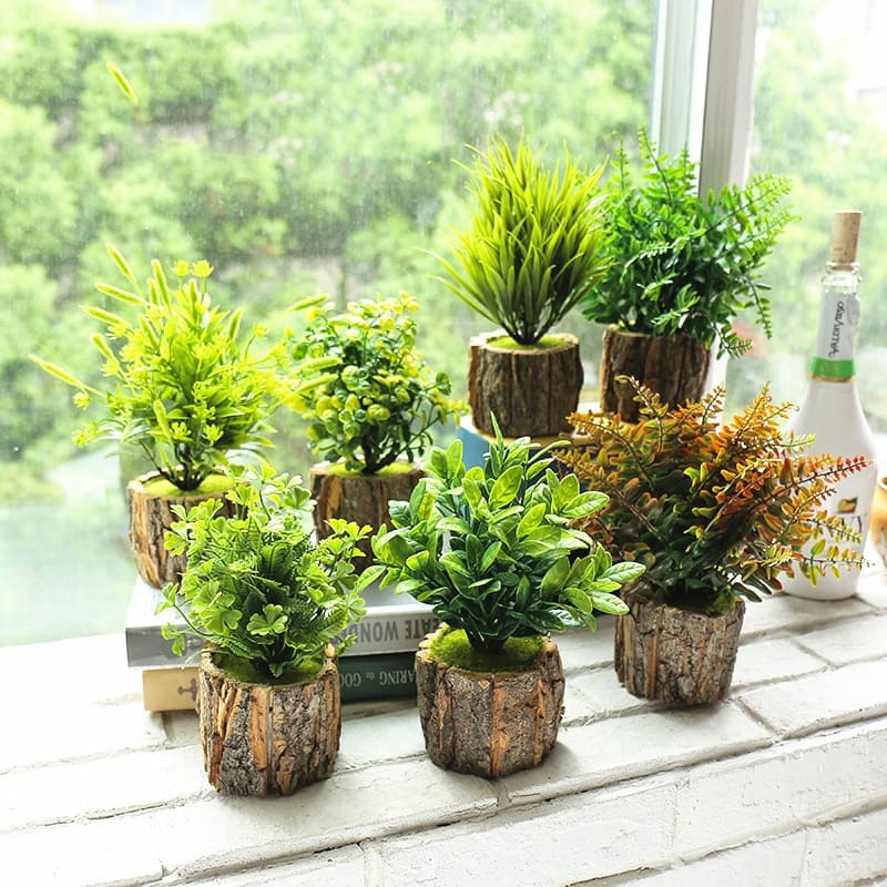Fausse Plante Miniature en Pot