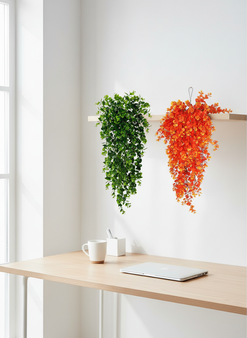 Plante Artificielle Tombante Lierre de Vigne 75cm