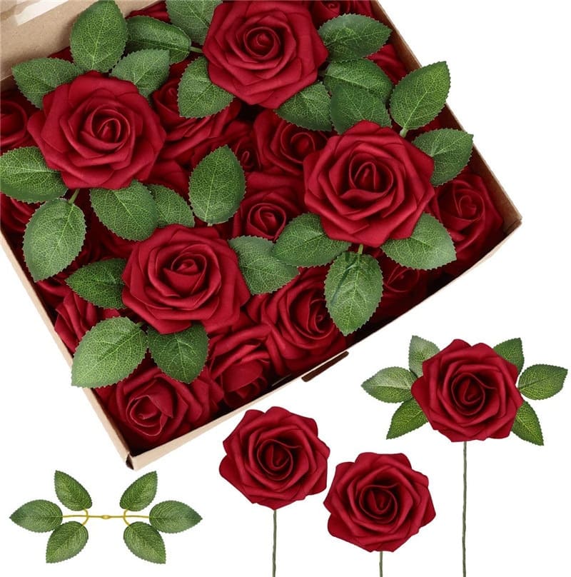 Roses en Mousse Artificielle