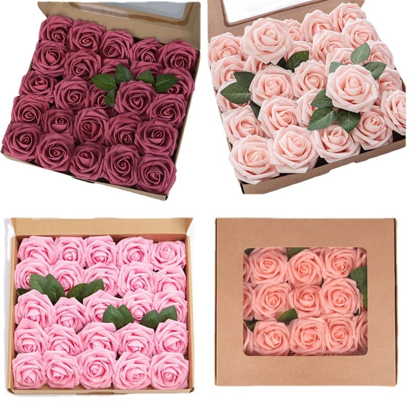 Roses en Mousse Artificielle