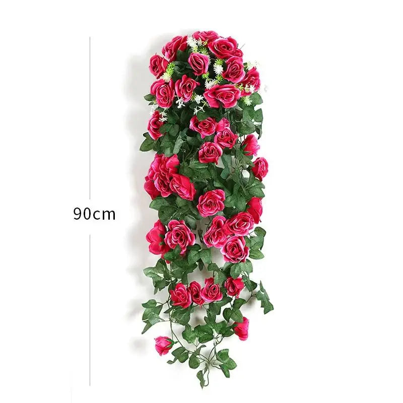Fleurs Artificielles Tombantes Murales 90cm