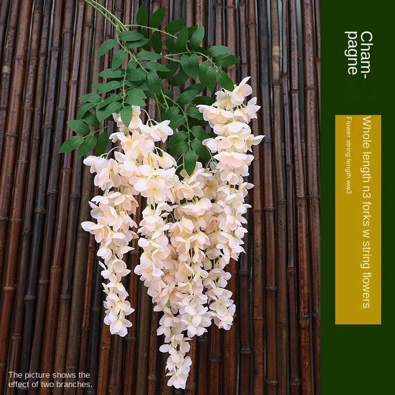 Branche de Glycines Artificielle Décorative Tombante 96cm