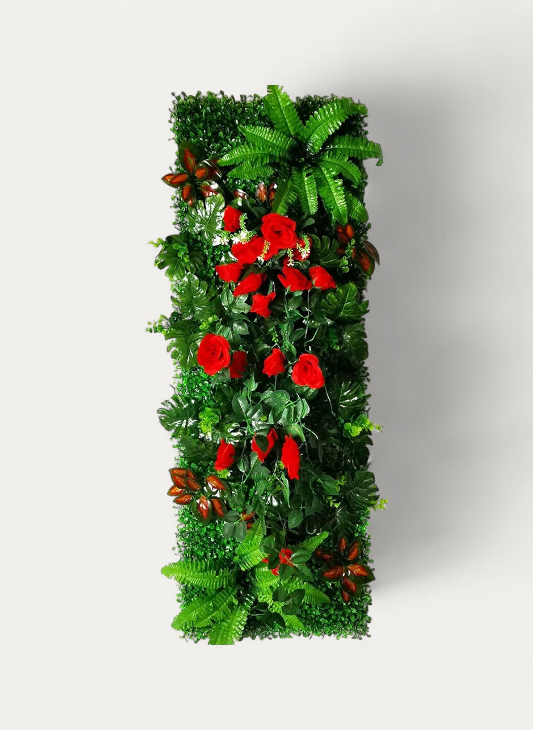 Faux Mur Végétal Artificiel avec Fleurs