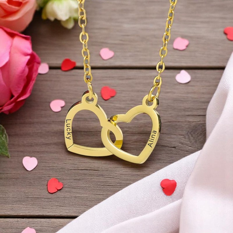 Coffret Rose Éternelle avec Collier Gravé