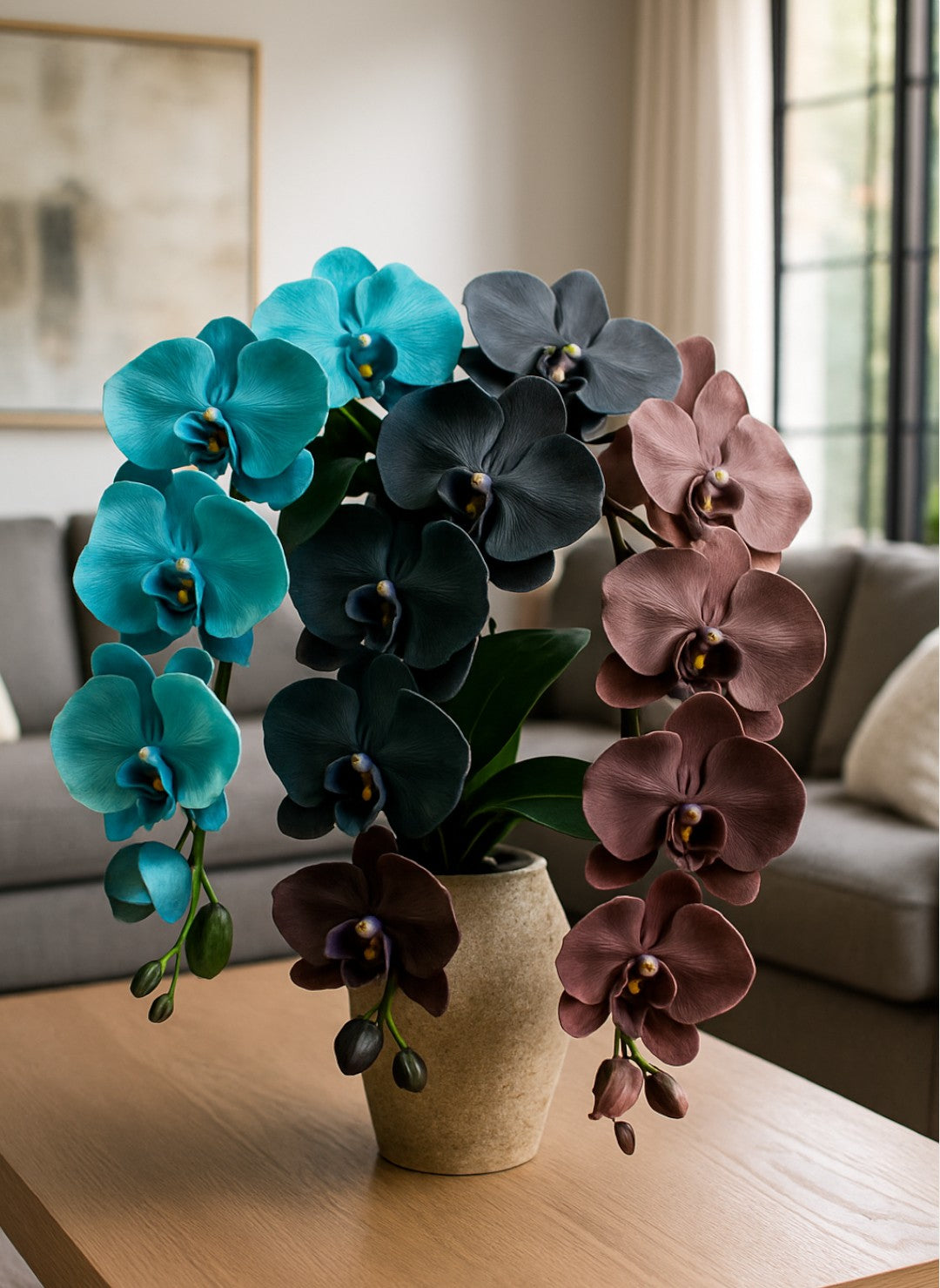 Orchidées Artificielles Haut de Gamme en Soie